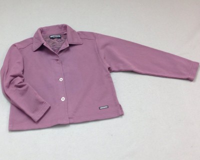 Wms Button French Jacket Eggplant